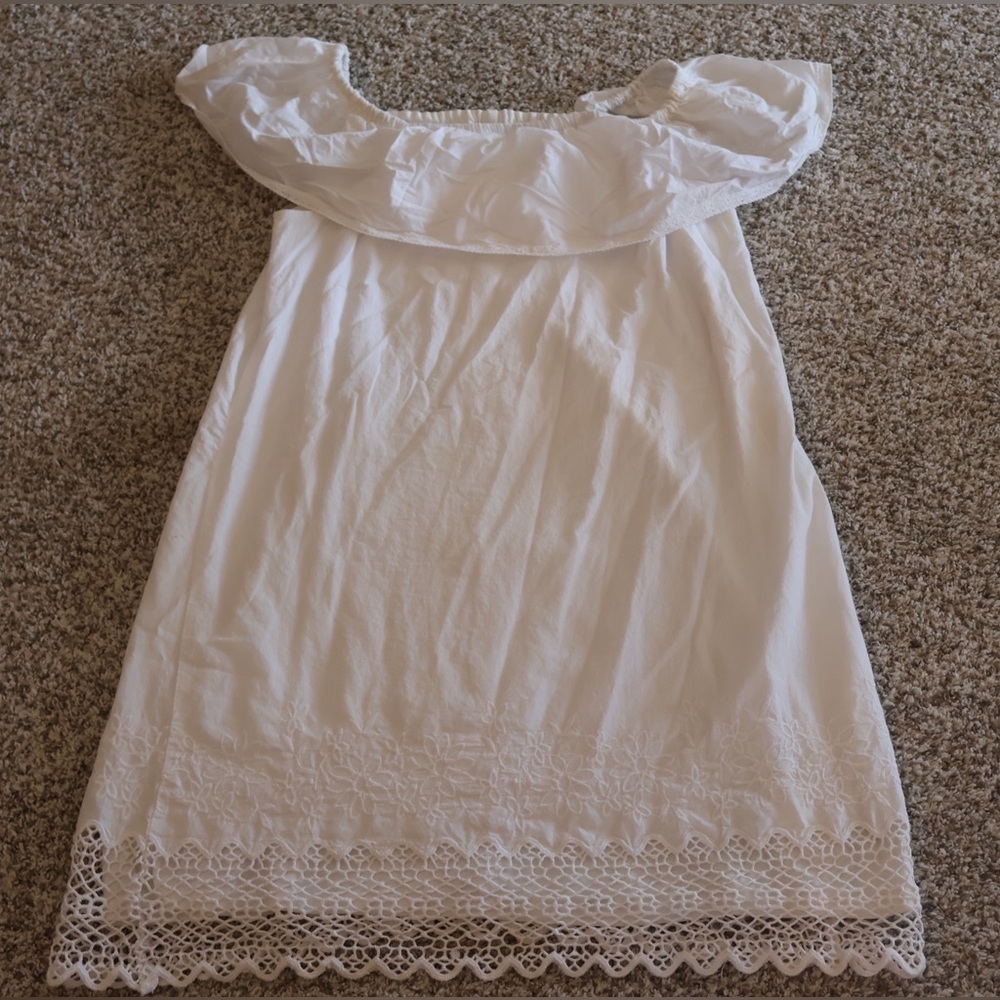 Xhilaration Cream off the shoulder dress